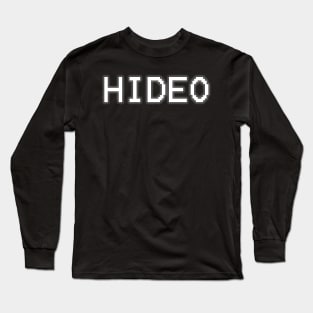 HIDEO MGS Metal Gaming Gear Video game Long Sleeve T-Shirt